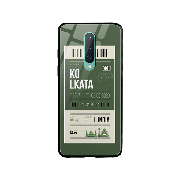 

DailyObjects Kolkata City Tag Glass Case Cover For OnePlus 8