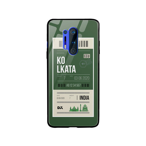 

DailyObjects Kolkata City Tag Glass Case Cover For OnePlus 8 Pro