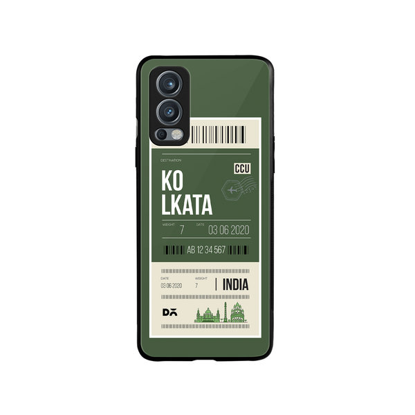 

DailyObjects Kolkata City Tag Glass Case Cover For OnePlus Nord 2
