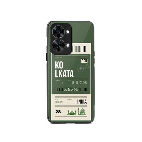 

DailyObjects Kolkata City Tag Glass Case Cover For OnePlus Nord 2T