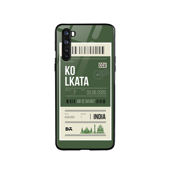 

DailyObjects Kolkata City Tag Glass Case Cover For OnePlus Nord