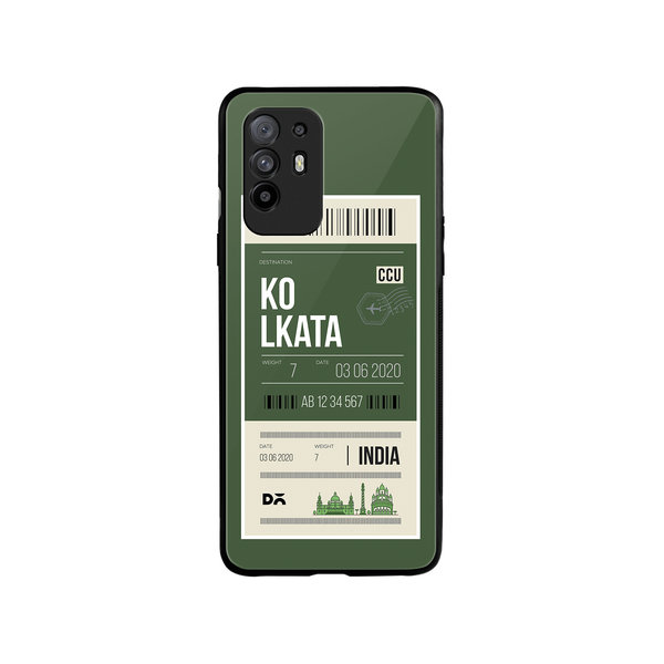 

DailyObjects Kolkata City Tag Glass Case Cover For Oppo F19 Pro Plus
