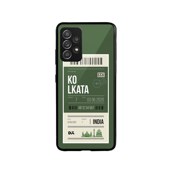 

DailyObjects Kolkata City Tag Glass Case Cover For Samsung Galaxy A73