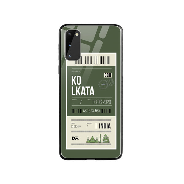 

DailyObjects Kolkata City Tag Glass Case Cover For Samsung Galaxy S20