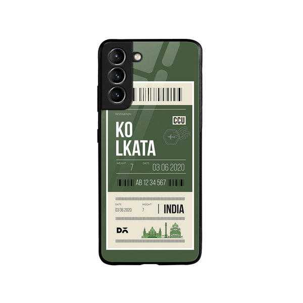 

DailyObjects Kolkata City Tag Glass Case Cover For Samsung Galaxy S21