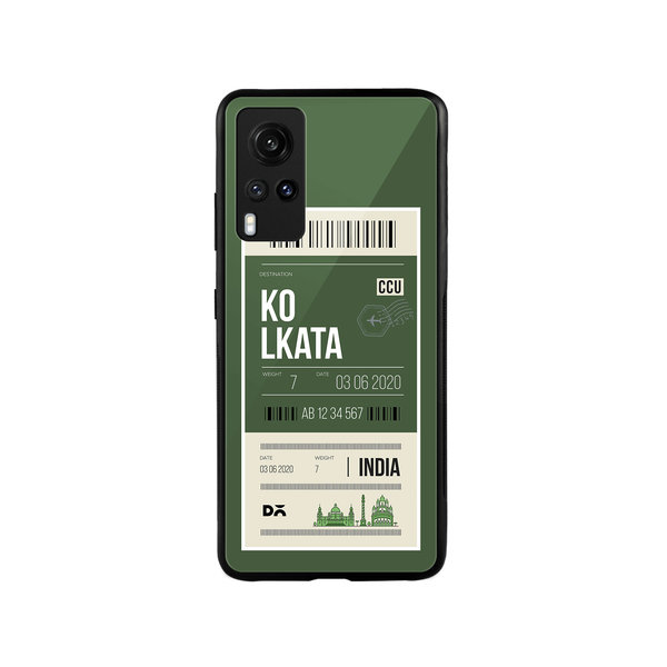 

DailyObjects Kolkata City Tag Glass Case Cover For Vivo X60