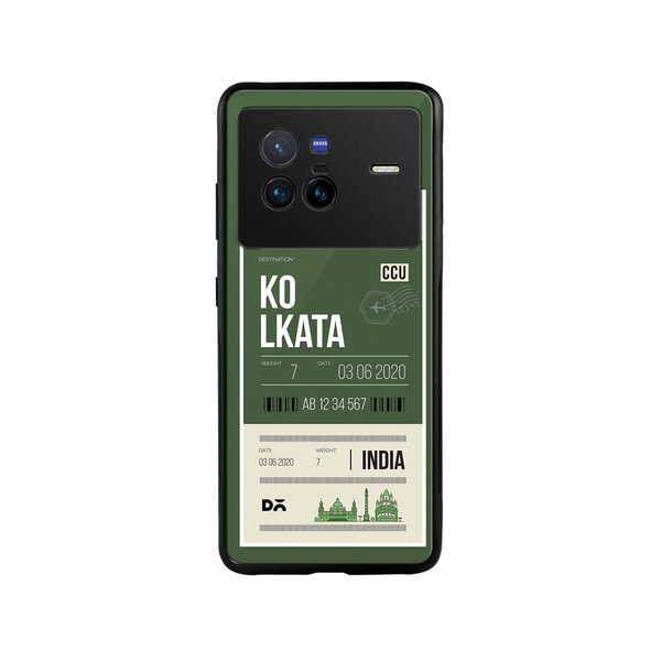 

DailyObjects Kolkata City Tag Glass Case Cover For Vivo X80