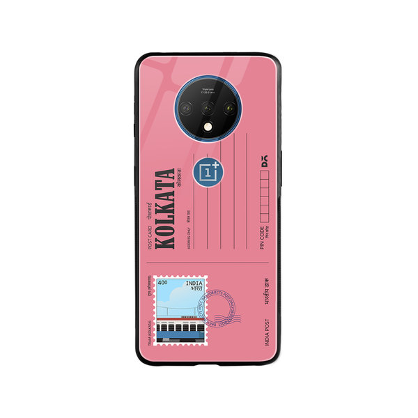 

DailyObjects Kolkata Tram Postcard Glass Case Cover For OnePlus 7T