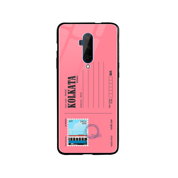 

DailyObjects Kolkata Tram Postcard Glass Case Cover For OnePlus 7T Pro