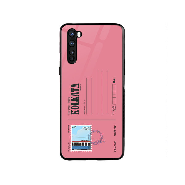 

DailyObjects Kolkata Tram Postcard Glass Case Cover For OnePlus Nord