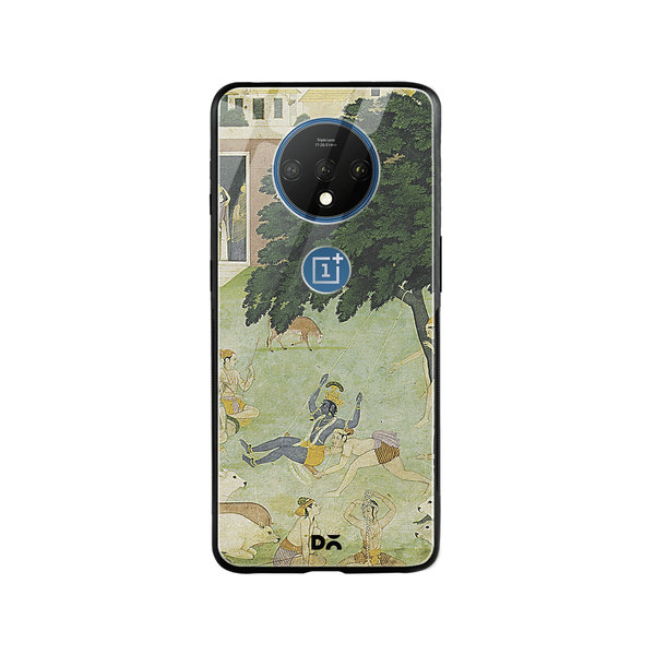 

DailyObjects Krishan Swing Friends Glass Case Cover For OnePlus 7T