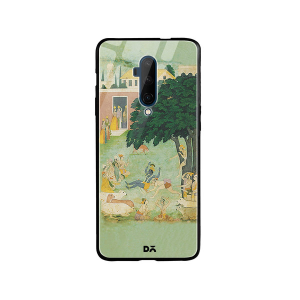 

DailyObjects Krishan Swing Friends Glass Case Cover For OnePlus 7T Pro