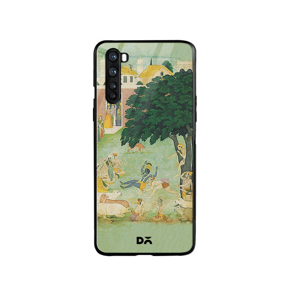 

DailyObjects Krishan Swing Friends Glass Case Cover For OnePlus Nord