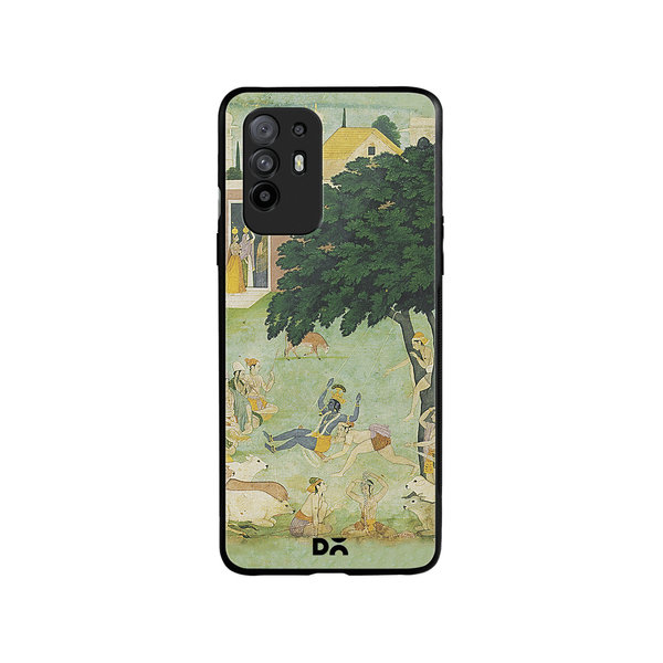 

DailyObjects Krishan Swing Friends Glass Case Cover For Oppo F19 Pro Plus