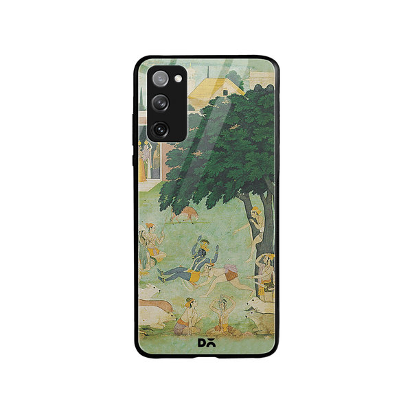 

DailyObjects Krishan Swing Friends Glass Case Cover For Samsung Galaxy S20 FE