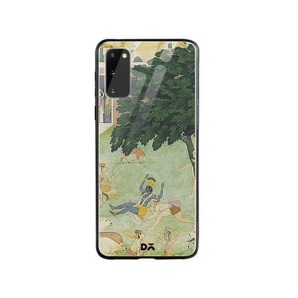 

DailyObjects Krishan Swing Friends Glass Case Cover For Samsung Galaxy S20