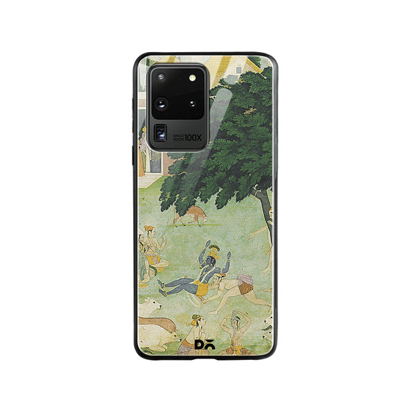 

DailyObjects Krishan Swing Friends Glass Case Cover For Samsung Galaxy S20 Ultra
