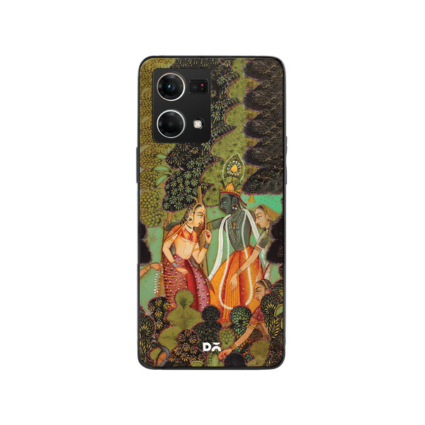 

DailyObjects Krishna Glass Case Cover For Oppo F21 Pro
