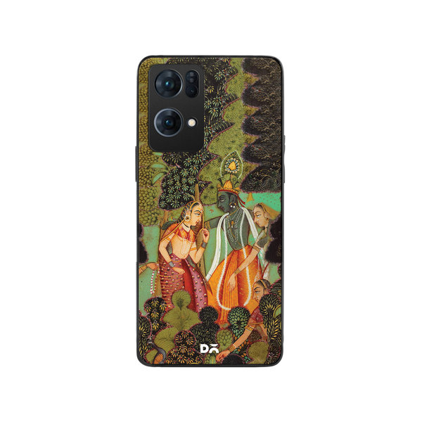 

DailyObjects Krishna Glass Case Cover For Oppo Reno 7 Pro