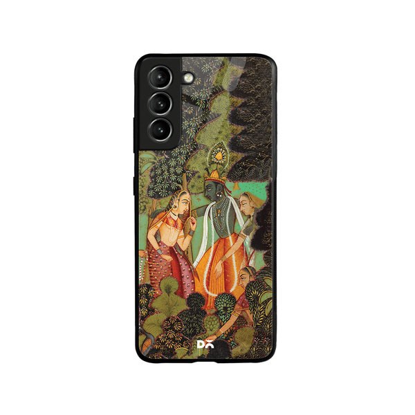 

DailyObjects Krishna Glass Case Cover For Samsung Galaxy S21