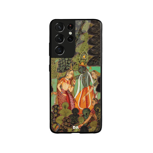 

DailyObjects Krishna Glass Case Cover For Samsung Galaxy S21 Ultra