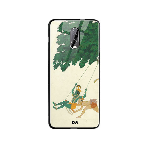 

DailyObjects Krishna Swings Glass Case Cover For OnePlus 7