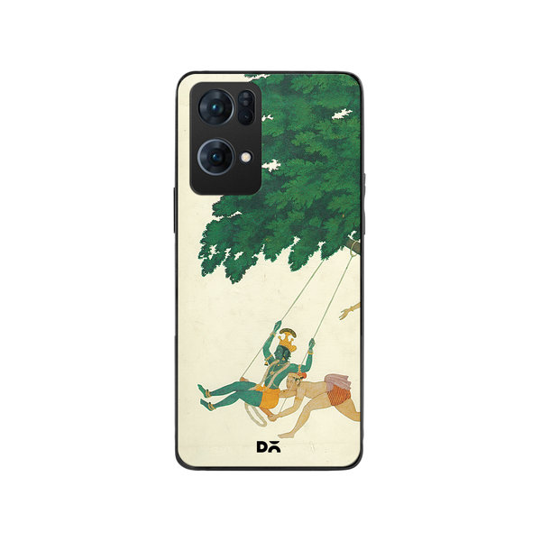 

DailyObjects Krishna Swings Glass Case Cover For Oppo Reno 7 Pro
