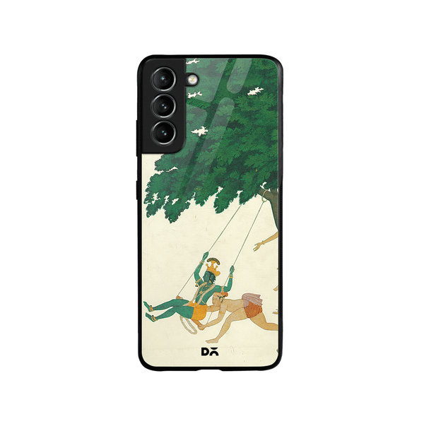 

DailyObjects Krishna Swings Glass Case Cover For Samsung Galaxy S21
