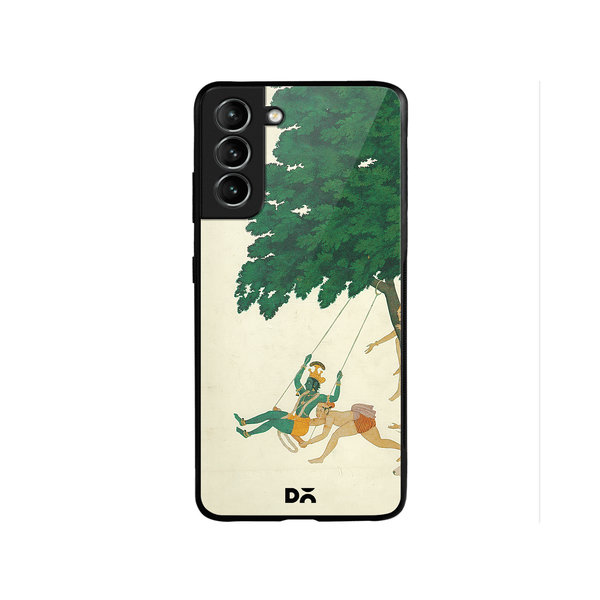

DailyObjects Krishna Swings Glass Case Cover For Samsung Galaxy S22 Plus