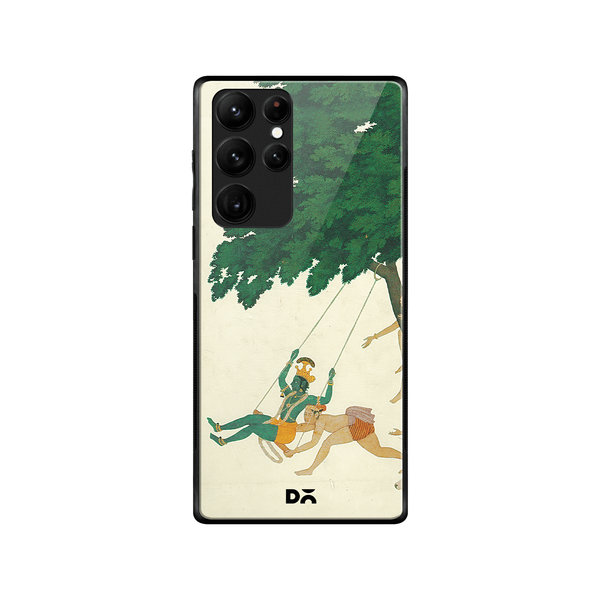 

DailyObjects Krishna Swings Glass Case Cover For Samsung Galaxy S22 Ultra