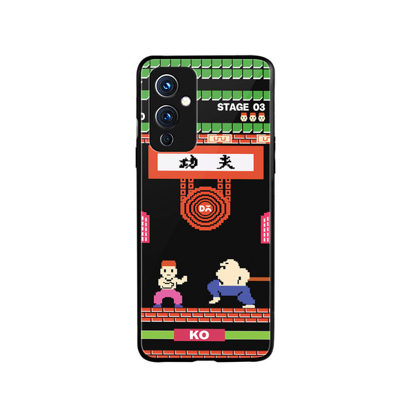

DailyObjects Kung Fu Klash Glass Case Cover For OnePlus 9