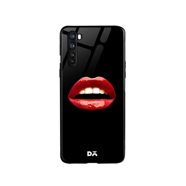 

DailyObjects La Bouche Red Glass Case Cover For OnePlus Nord