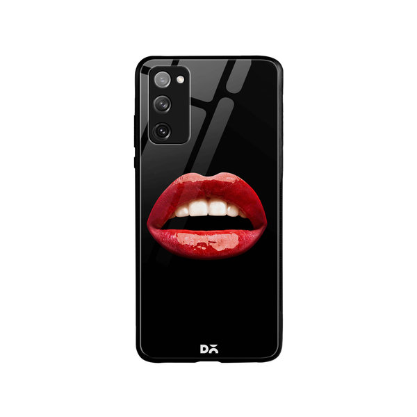 

DailyObjects La Bouche Red Glass Case Cover For Samsung Galaxy S20 FE
