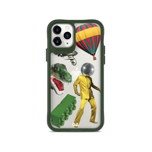 

DailyObjects Lego Attack Green Hybrid Clear Case Cover For iPhone 11 Pro Max