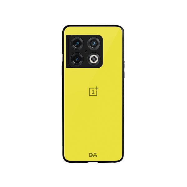 

DailyObjects Lemon Yellow Glass Case Cover For OnePlus 10 Pro