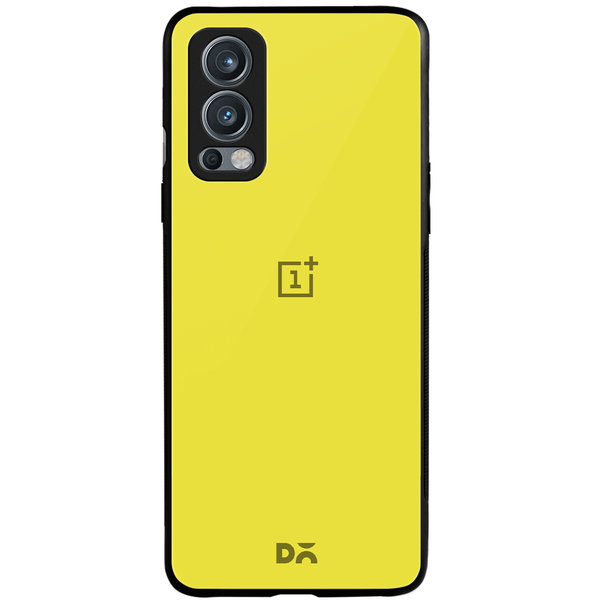 

DailyObjects Lemon Yellow Glass Case Cover For OnePlus Nord 2