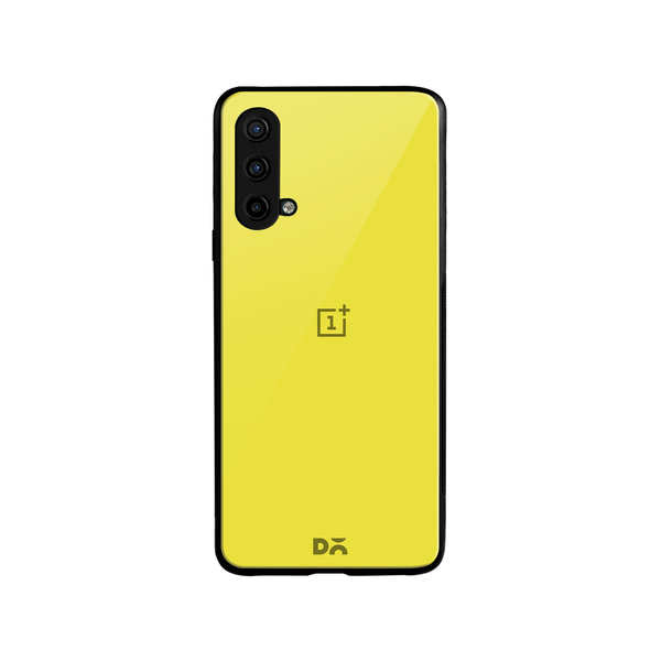 DailyObjects Lemon Yellow Glass Case Cover For OnePlus Nord CE