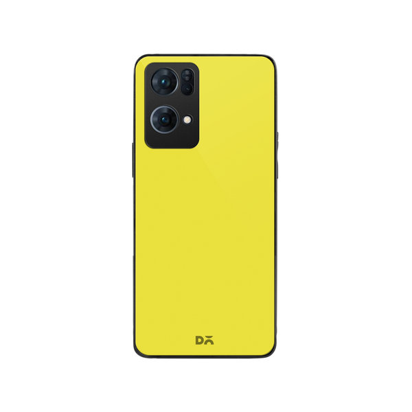 

DailyObjects Lemon Yellow Glass Case Cover For Oppo Reno 7 Pro