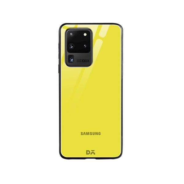 

DailyObjects Lemon Yellow Glass Case Cover For Samsung Galaxy S20 Ultra