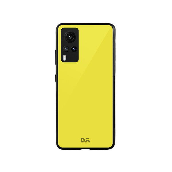 

DailyObjects Lemon Yellow Glass Case Cover For Vivo X60