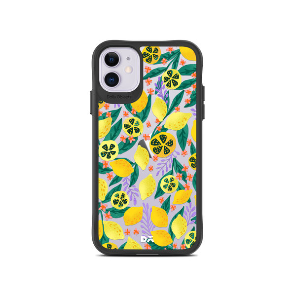 

DailyObjects Lemony Leafy Black Hybrid Clear Case Cover For iPhone 11