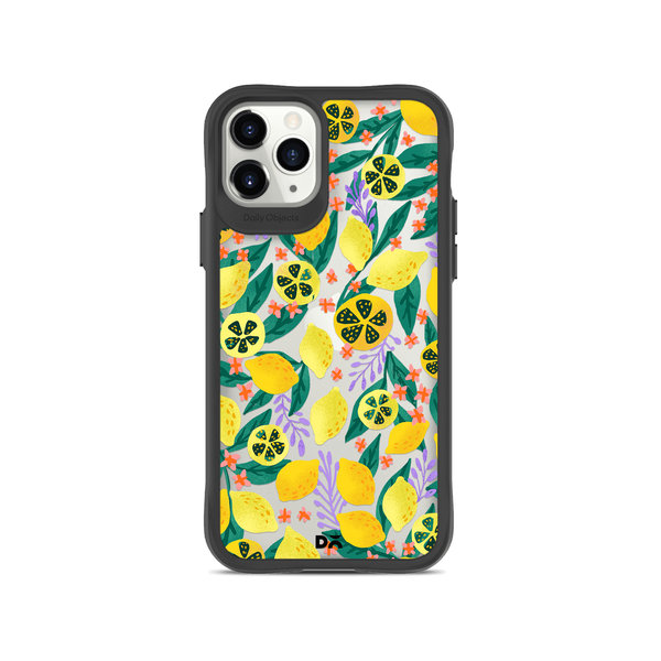 

DailyObjects Lemony Leafy Black Hybrid Clear Case Cover For iPhone 11 Pro