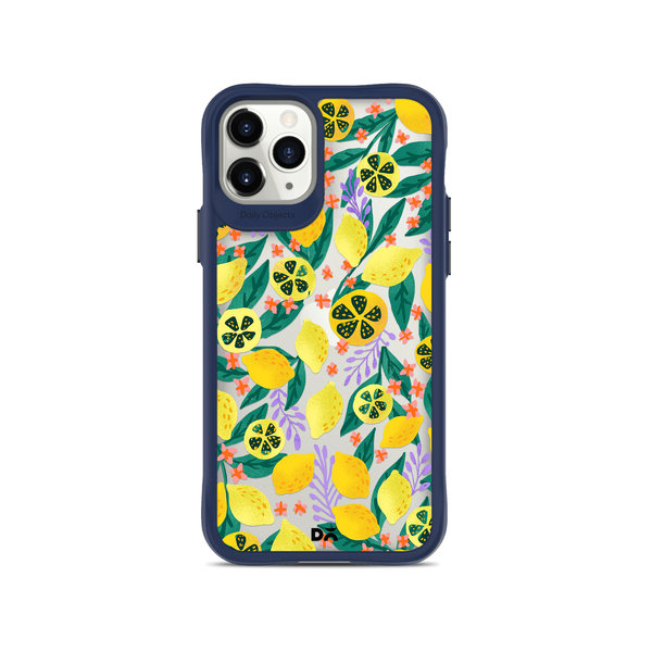 

DailyObjects Lemony Leafy Blue Hybrid Clear Case Cover For iPhone 11 Pro