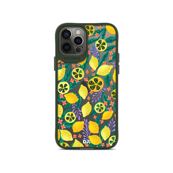 

DailyObjects Lemony Leafy Green Hybrid Clear Case Cover For iPhone 12 Pro Max