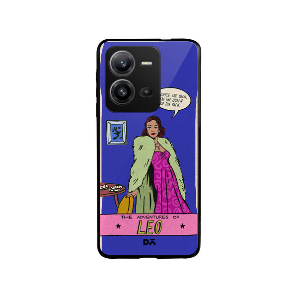 

DailyObjects Leo Glass Case Cover For Vivo V25