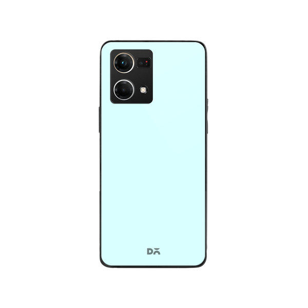

DailyObjects Light Blue Glass Case Cover For Oppo F21 Pro