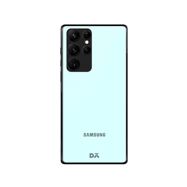 

DailyObjects Light Blue Glass Case Cover For Samsung Galaxy S22 Ultra