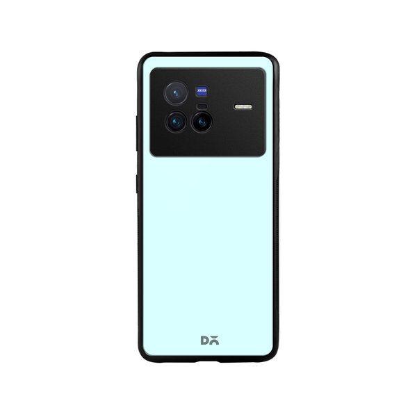 

DailyObjects Light Blue Glass Case Cover For Vivo X80