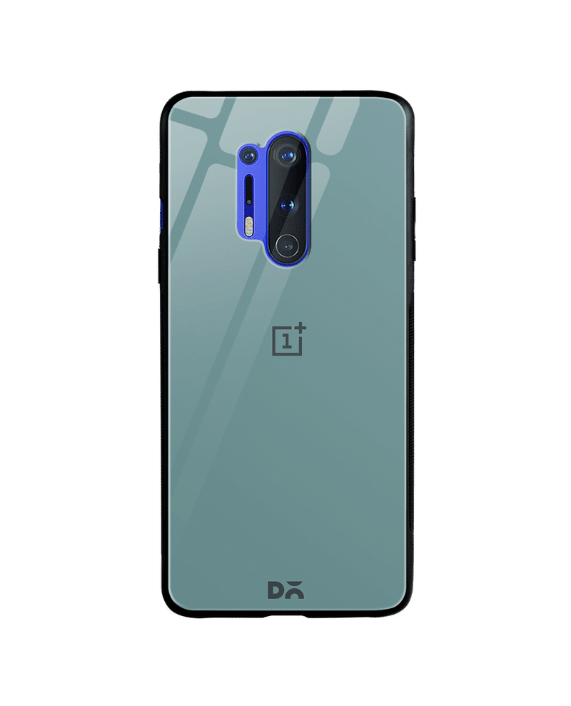 Light Teal Glass Case Cover For OnePlus 8 Pro