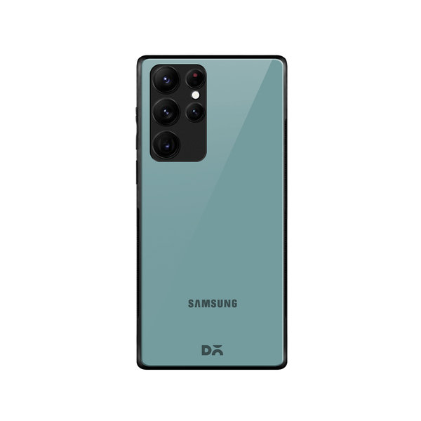

DailyObjects Light Teal Glass Case Cover For Samsung Galaxy S22 Ultra